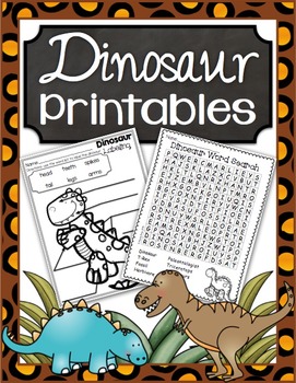 Preview of Dinosaur Printables