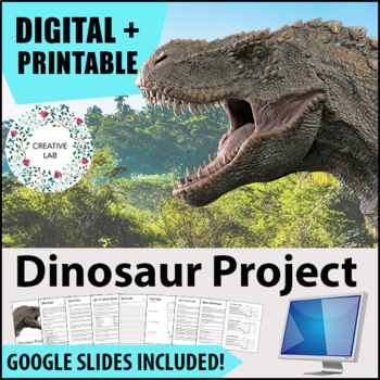 Preview of Dinosaur Research Project - PBL