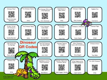 Dinosaur QR Codes by Amy Rogers | Teachers Pay Teachers