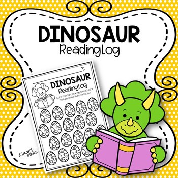 Preview of Dinosaur Reading Log {Distance Learning}{FREEBIE}