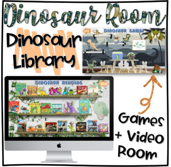 Preview of Dinosaur Reading Room and Games