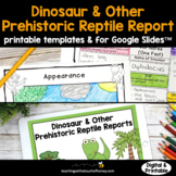 Bundle Dinosaur Activities | Research Project | Report Wri