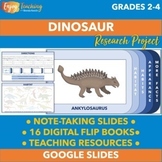 Dinosaur Research Project Templates - 16 Digital Flip Book