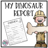 Dinosaur Research Report Google Slides & Printable