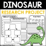 Dinosaur Research Report Template - Grade 2-6 Science Project