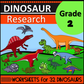 Preview of Second Grade Dinosaur Research Project