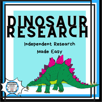 Preview of Dinosaur Printable for Independent Research