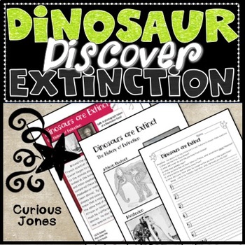 Preview of Dinosaur Science - Nonfiction Passage & Activity About Dinosaurs Being Extinct