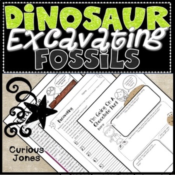 Preview of Dinosaur Science - Nonfiction Passage & Activities About Excavating Fossils