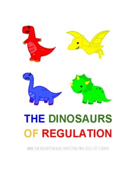Preview of Dinosaur Self Regulation Social Story