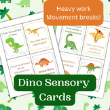 Dinosaur Sensory Cards