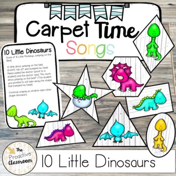 Preview of Dinosaur Shape Carpet Time Song | 2D Shapes | Preschool | Kindergarten