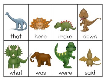 Dinosaur Sight Word Game by Angelia - Extra Special Teaching | TpT