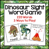 Dinosaur Sight Word Game (Dolch Word Lists 1-11)