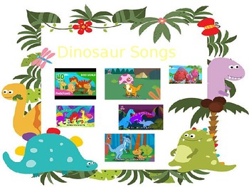 Preview of Dinosaur Songs Interactive Choice Board