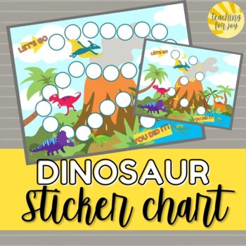 Dinosaur Sticker Chart Worksheets Teaching Resources Tpt