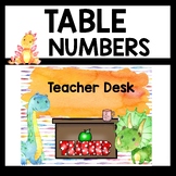Dinosaur Table Numbers