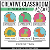 Dinosaur Tags Freebie