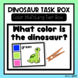 Dinosaur Task Box | Dinosaur Color Practice | Match the Co