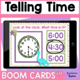 Telling Time to the Hour and Half Hour Boom Cards™