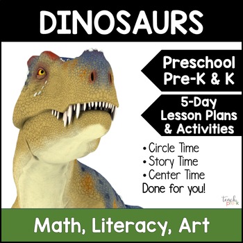 Preview of Dinosaur Theme Activities for Preschool & PreK - Lesson Plans