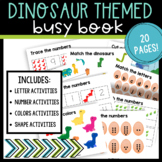 Dinosaur Theme Busy Book for Pre-K, Preschool, and Kindergarten