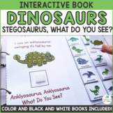 Dinosaur Theme Interactive Adapted Books Emergent Reader