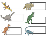 Dinosaur Theme Labels