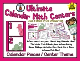 Dinosaur Theme - Month of Math Centers & Calendar Pieces -