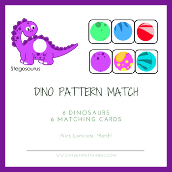 Preview of Dinosaur Theme - Pattern Match