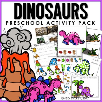 Preview of Preschool: Dinosaur Theme Learning Pack