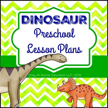 Preview of Dinosaur Theme Preschool Lesson Plans