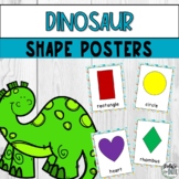 Dinosaur Theme Shape Poster Signs for PreK Preschool Kindergarten
