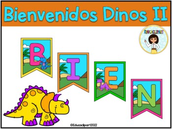 Monsters Themed Spanish BIENVENIDOS (Banderines BIENVENIDOS de  Monstruitos)