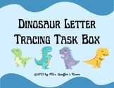 Dinosaur Themed Task Box Letter Tracing Activity