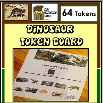 Preview of Dinosaur Token Board Autism ABA Therapy Reinforcement System