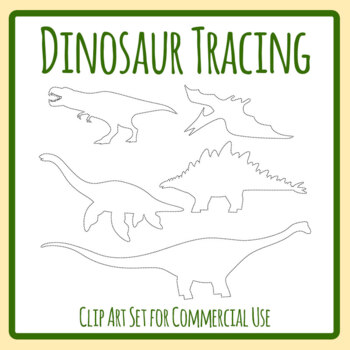 moving dinosaurs clipart outline