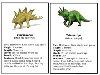 dinosaur treasure hunt fact cards by enchanted learning tpt