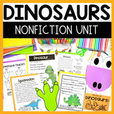 Dinosaur Unit with Activities, Crafts, Math, Writing, Rese