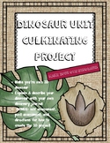 Dinosaur Unit Culminating ELA and Art Project