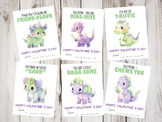 Dinosaur Valentines Day Cards - Printable - Instant Downlo
