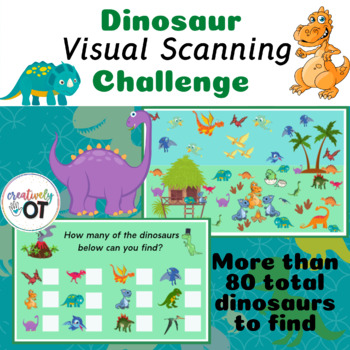 Preview of Dinosaur Visual Scanning Challenge