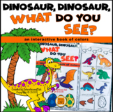 Dinosaur What Do You See Interactive Book of Colors