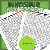 Dinosaur Word Search for Kids - Dinosaur Activity