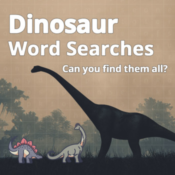 Preview of Dinosaur Word Searches