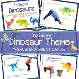 Dinosaur Theme Yoga Pose & Movement Cards and Yoga Lesson Plan