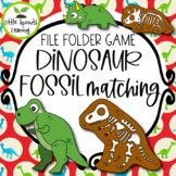 Dinosaur and Fossil Matching File folder game