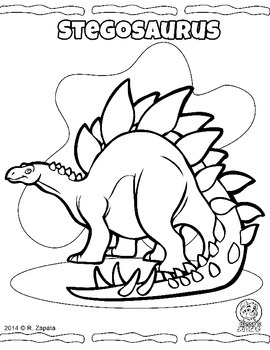 Dinosaur and Prehistoric animals coloring book by Rossy's Jungle