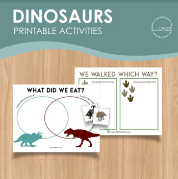 Preview of Dinosaur and archaeology printable activity, Geology, Montessori printable