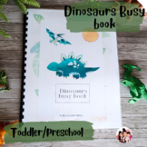 Dinosaur busy book | Toddler quiet book | Preschool busy b
